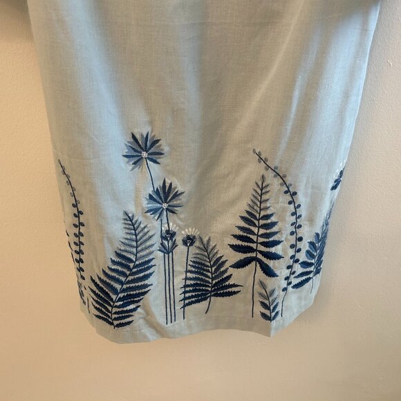 🌿 Bombay Paisley Puff Sleeve Embroidered Dress – Size M (NWT) - Picture 5 of 5